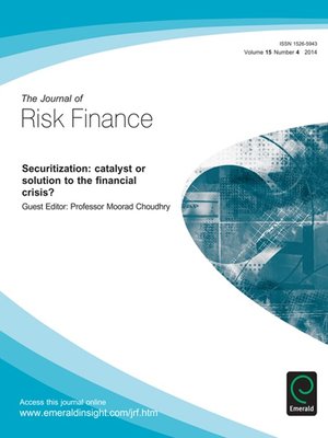 cover image of Journal of Risk Finance, Volume 15, Issue 4